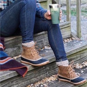 Sorel | Out N About Leather Boots (Brown)